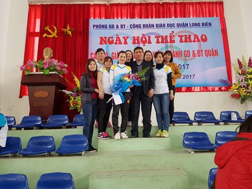 Mầm non Giang Biên trong ngày hội thể dục thể thao cấp Quận 